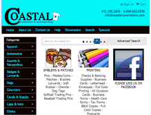 Tablet Screenshot of coastal-promotions.com